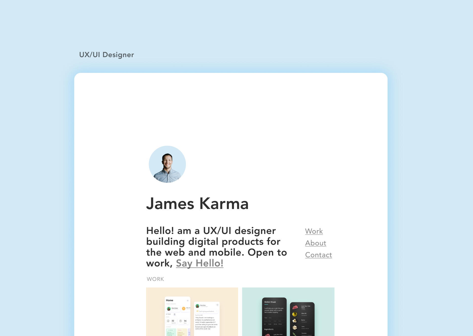 UI/UX Notion Portfolio Template